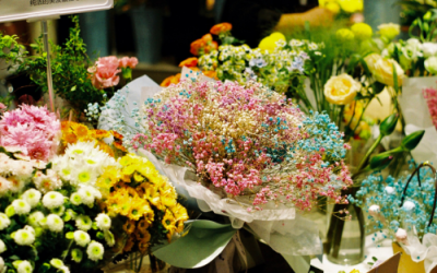 Arreglos florales según el color