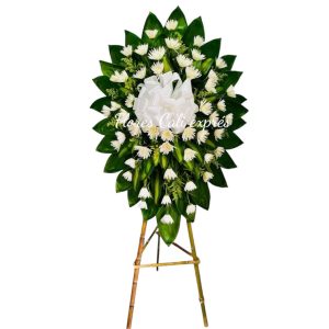 Corona Fúnebre Económica – Flores para Funeral en Cali