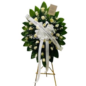 Corona Fúnebre “Paz Eterna” – Flores para Funeral