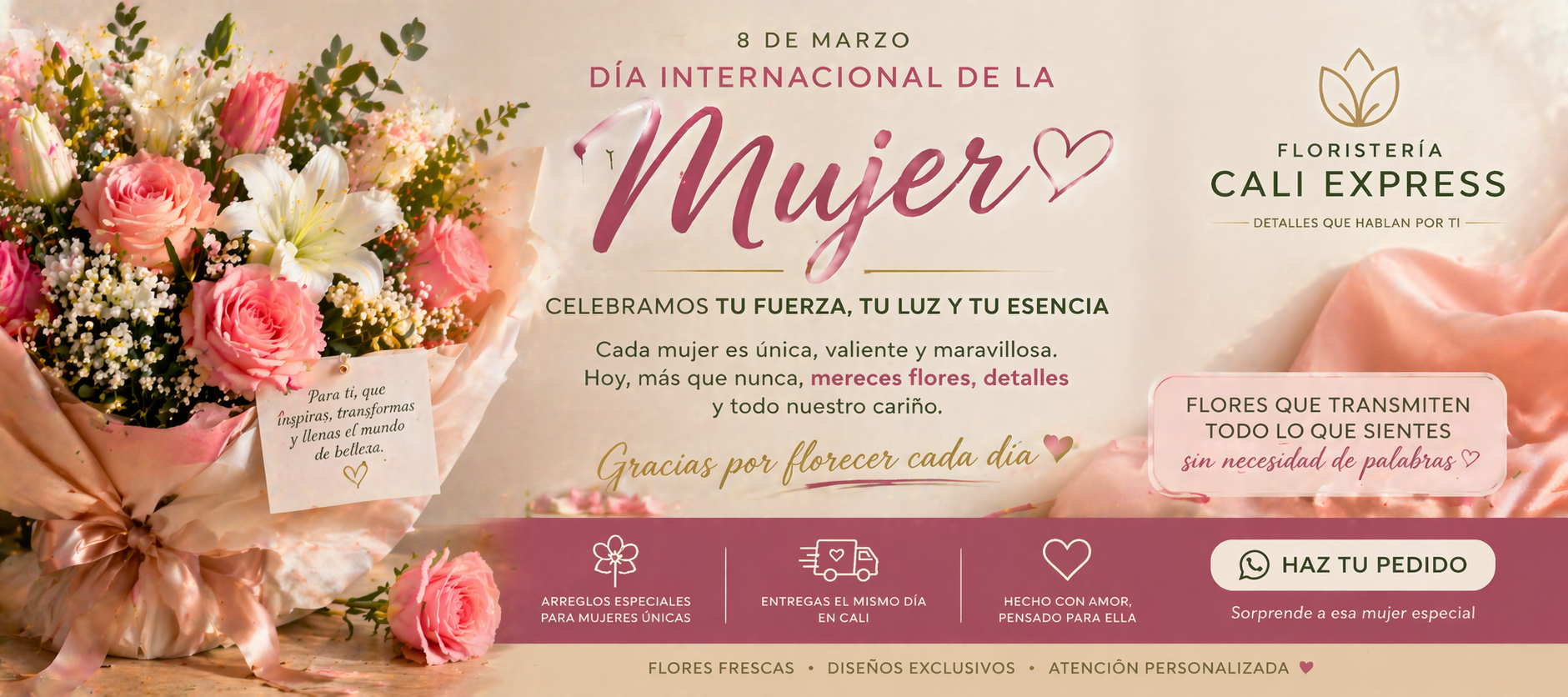 Flores Dia de la Mujer