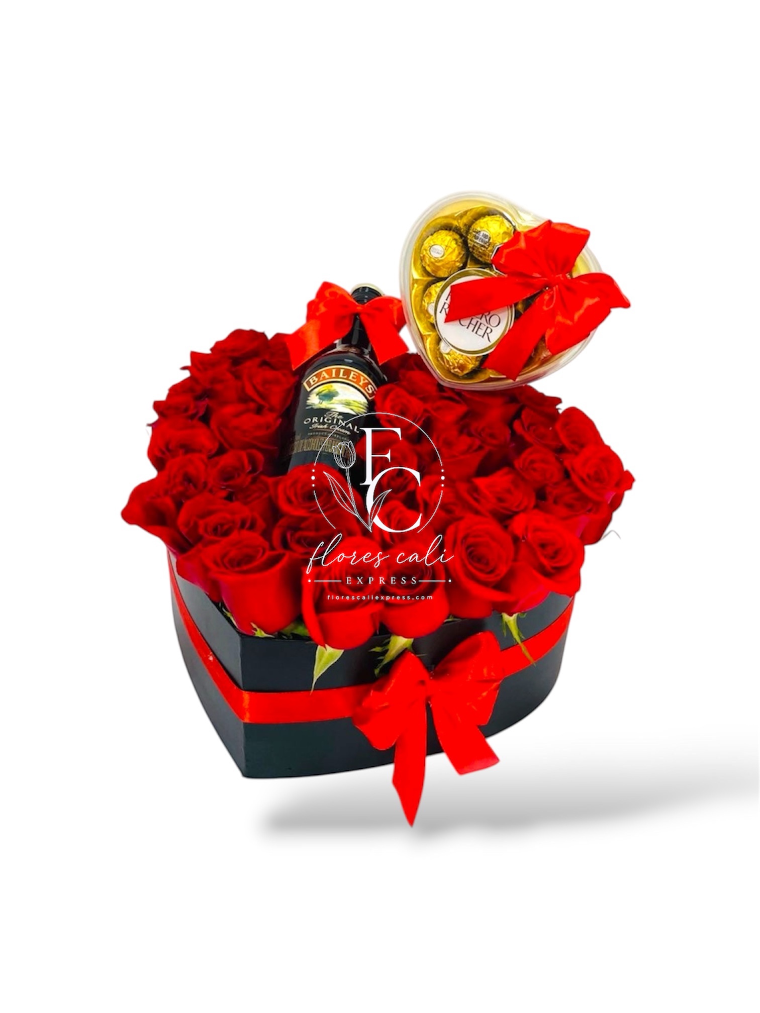Caja de Rosas Rojas para Novia