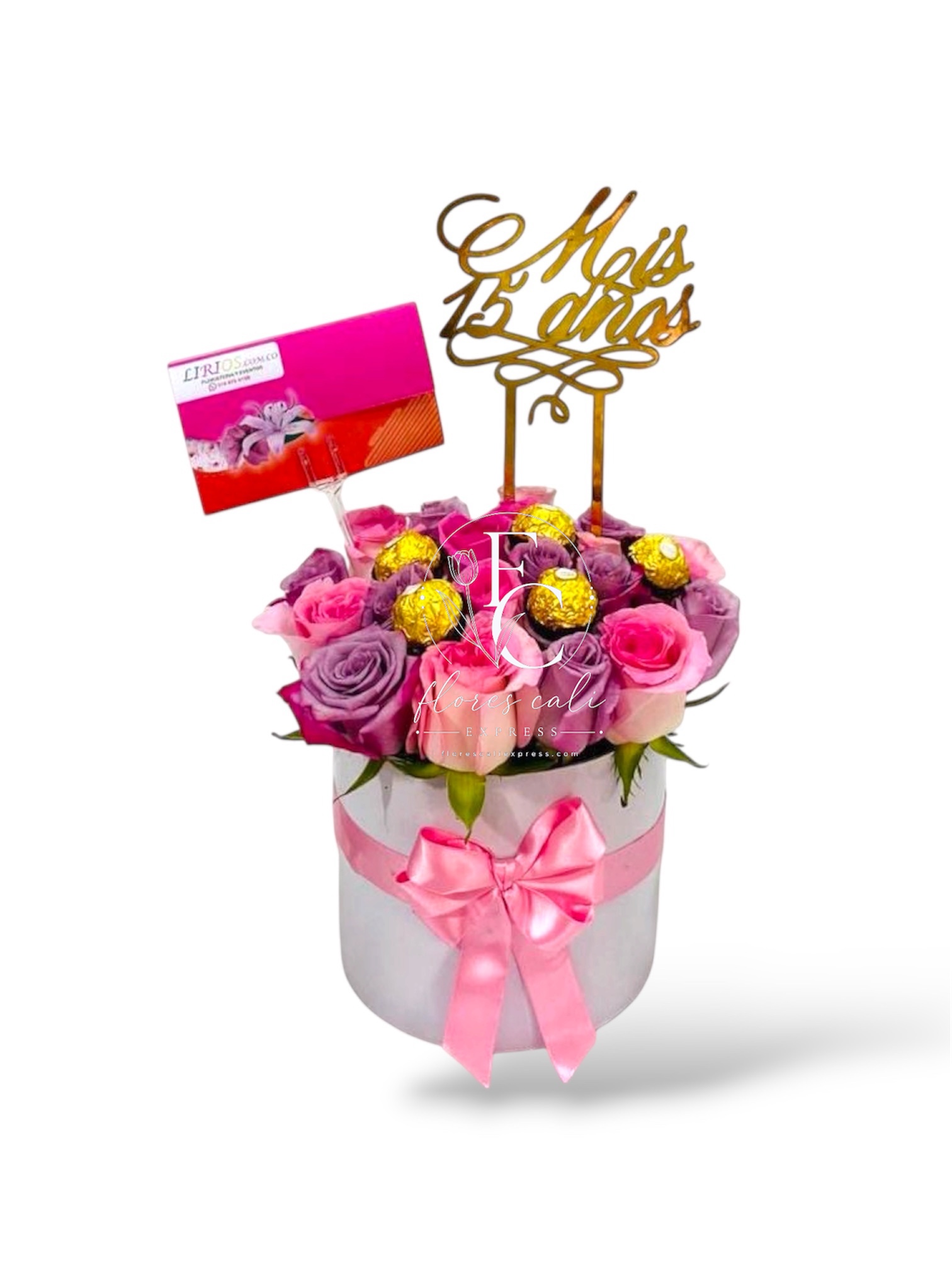 Caja de Rosas con Chocolates para Regalo