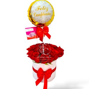 Caja de Rosas para Regalo de Cumpleaños