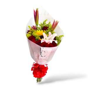 Ramo de Flores en Cali con Rosas Girasoles y Lirios