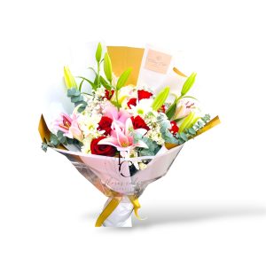 Ramo de Lirios y Rosas Elegante