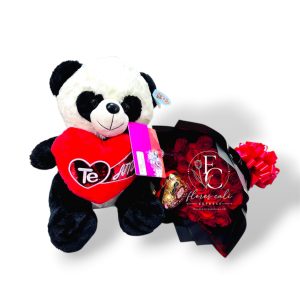 Ramo de Rosas con Peluche Romántico